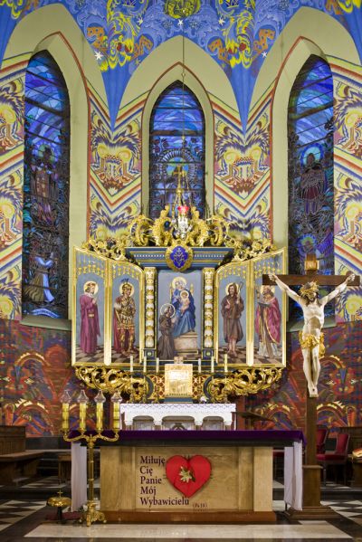 Ołtarz gł&oacute;wny kościoła pw. św. Marcina i św. Rocha, fot. Tadeusz Poźniak